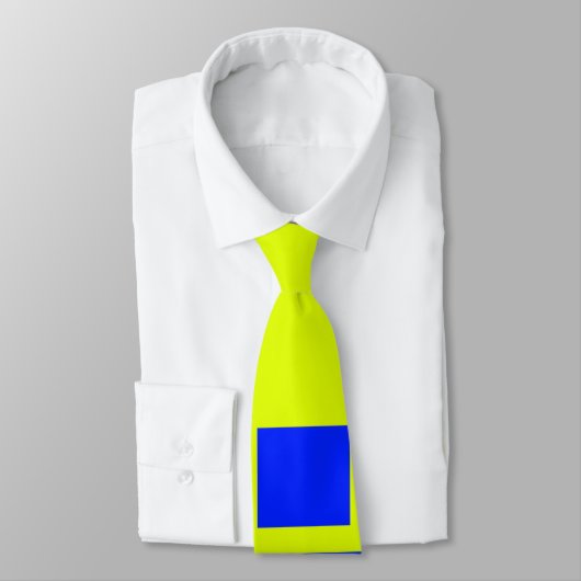 黄色と青の正方形 ネクタイ (タイ)