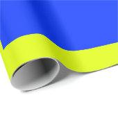 黄色と青の正方形 ラッピングペーパー (ロールコーナー)