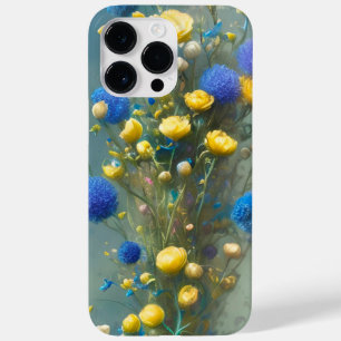 黄色と青の水色の花 Case-Mate iPhone 14 PRO MAXケース