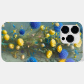 黄色と青の水色の花 Case-Mate iPhoneケース (裏面 (横))