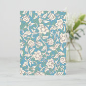 黄色と青の渦巻く花 サンキューカード (スタンド正面)