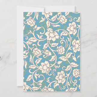 黄色と青の渦巻く花 サンキューカード