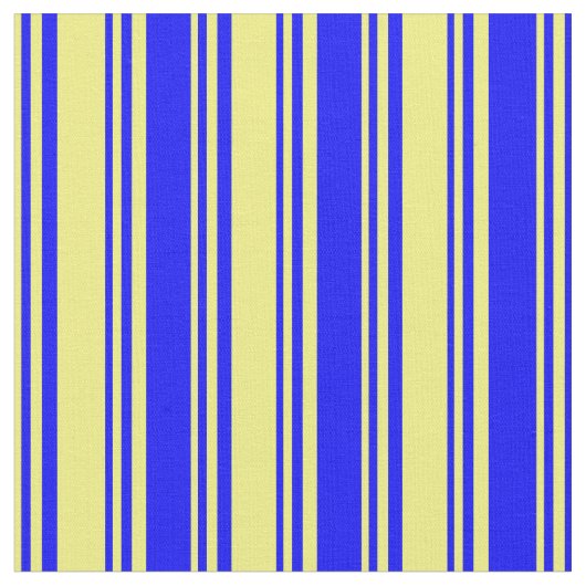 黄色と青の線のパターン ファブリック (クローズアップ)