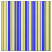 黄色と青の線のパターン ファブリック (見本)