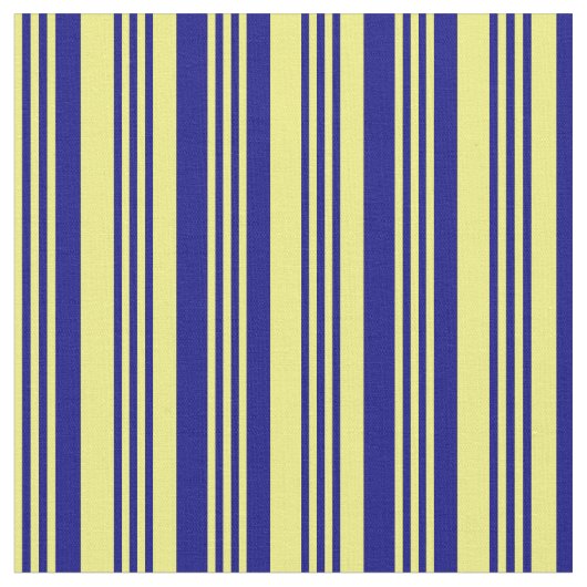 黄色と青の線 ファブリック (クローズアップ)