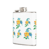 黄色と青の花 フラスク (左)