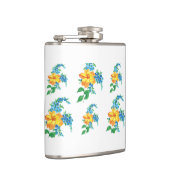 黄色と青の花 フラスク (右)