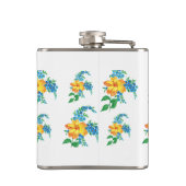 黄色と青の花 フラスク (裏面)