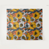 黄色と青の草原 タペストリー (正面(横))