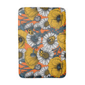 黄色と青の草原 バスマット (正面縦)