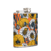 黄色と青の草原 フラスク (右)