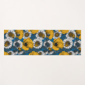 黄色と青の草原 ヨガマット (正面(横))
