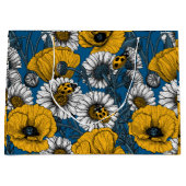 黄色と青の草原 ラージペーパーバッグ (正面)