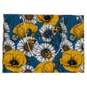 黄色と青の草原 ラージペーパーバッグ (裏面)