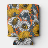 黄色と青の草原 缶クーラー (裏面)