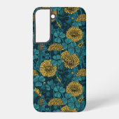 黄色と青の草原 SAMSUNG GALAXYケース (裏面)