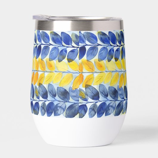 黄色と青の葉 (右面)