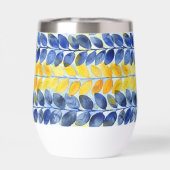 黄色と青の葉 (背面)