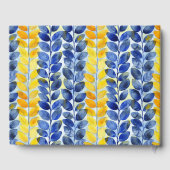 黄色と青の葉 ゲストブック (裏面)