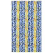 黄色と青の葉 テーブルクロス (正面)