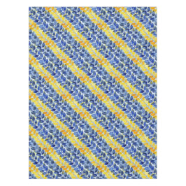 黄色と青の葉 テーブルクロス