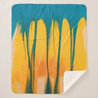 黄色と青の衣装 シェルパブランケット