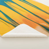 黄色と青の衣装 シェルパブランケット (3/4)