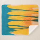 黄色と青の衣装 シェルパブランケット (正面(横))