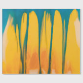 黄色と青の衣装 ラッピングペーパー (フラット)