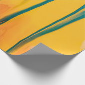 黄色と青の衣装 ラッピングペーパー (角)