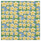 黄色と青の黄色 ファブリック (見本)