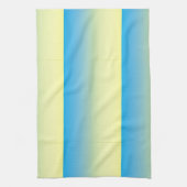黄色と青の2トーン キッチンタオル (縦)