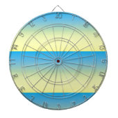 黄色と青の2トーン ダーツボード (正面)