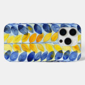 黄色と青色の葉 Case-Mate iPhoneケース (裏面 (横))