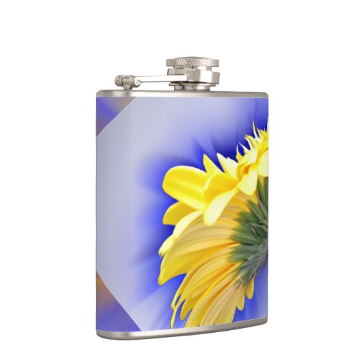 黄色と青 フラスク (右)