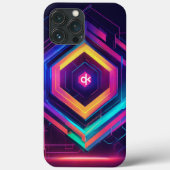 黄色と青 Case-Mate iPhoneケース (裏面)