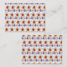 黄色と鮮やかオレンジ色のクレートを特徴とするデザイン プレイスカード