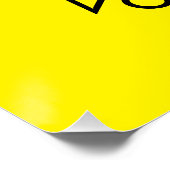 黄色と黒がボランティアに声をかけます ポスター (コーナー)