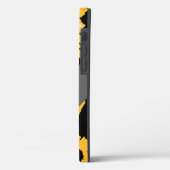 黄色と黒と灰色と白の抽象画 Case-Mate iPhoneケース (裏面 / 左)
