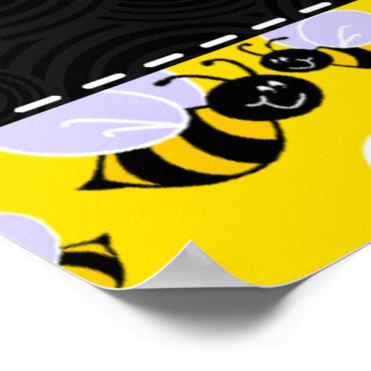 黄色と黒ののまわりに ポスター (角)