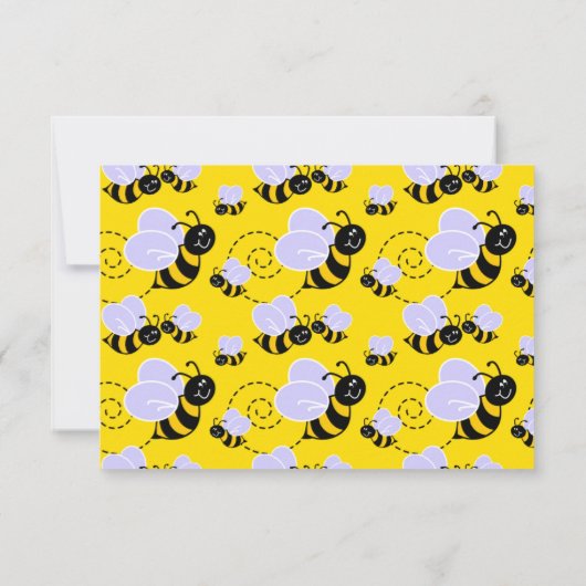 黄色と黒ののまわりに 出欠カード (裏面)