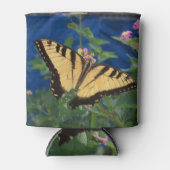 黄色と黒のアゲハチョウ蝶 缶クーラー (正面)