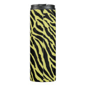 黄色と黒のアニマルプリントストライプ タンブラー (裏面)