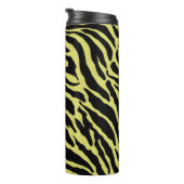 黄色と黒のアニマルプリントストライプ タンブラー (回転右)