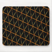 黄色と黒のクラシック抽象デザインマウスパッド マウスパッド (正面)