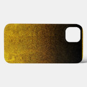 黄色と黒のグリッターグラデーション Case-Mate iPhoneケース (裏面 (横))