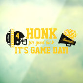 黄色と黒のサッカーと応援の窓の固定 ウィンドウサイン (シート3)