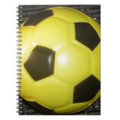 黄色と黒のサッカー。 ノートブック (正面)