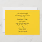 黄色と黒のシルエット2025カード 招待状 (裏面)