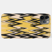 黄色と黒のジグザグ抽象芸術山形 Case-Mate iPhoneケース (裏面(横))